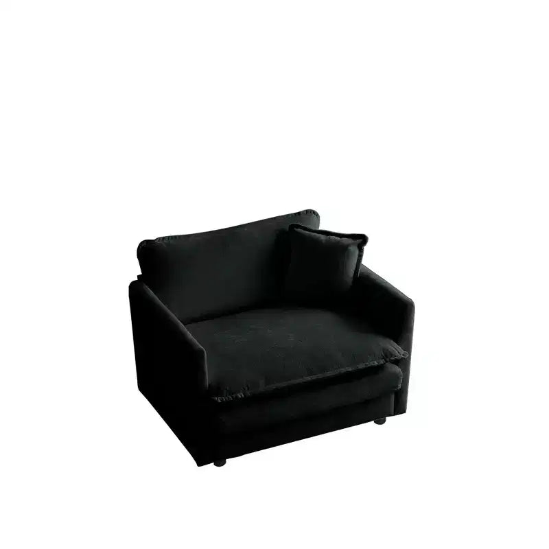 Poltroncina imbottita con cuscino decorativo