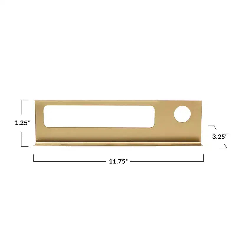 Scaffale da Parete in Metallo con Portabottiglie, Finitura Oro