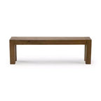 Panca da pranzo rustica in legno massello (58 in / 1470mm)