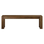 Panca da pranzo rustica in legno massello (58 in / 1470mm)