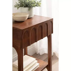 Tavolino da salotto Archvale in legno, 14x18x24, marrone noce