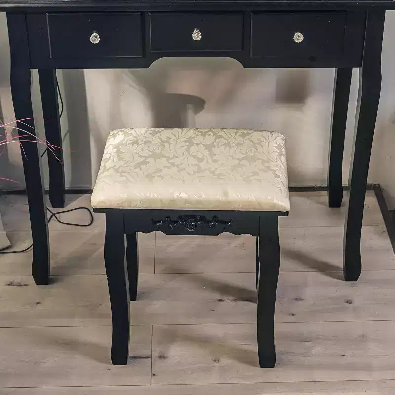 Toeletta con Specchio LED e Sedia