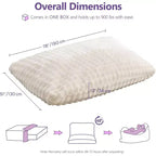 Poltrona sacco gigante 3 in 1 - Divano e materasso convertibile in memory foam, 198x130 cm, in velluto felpato a bolle