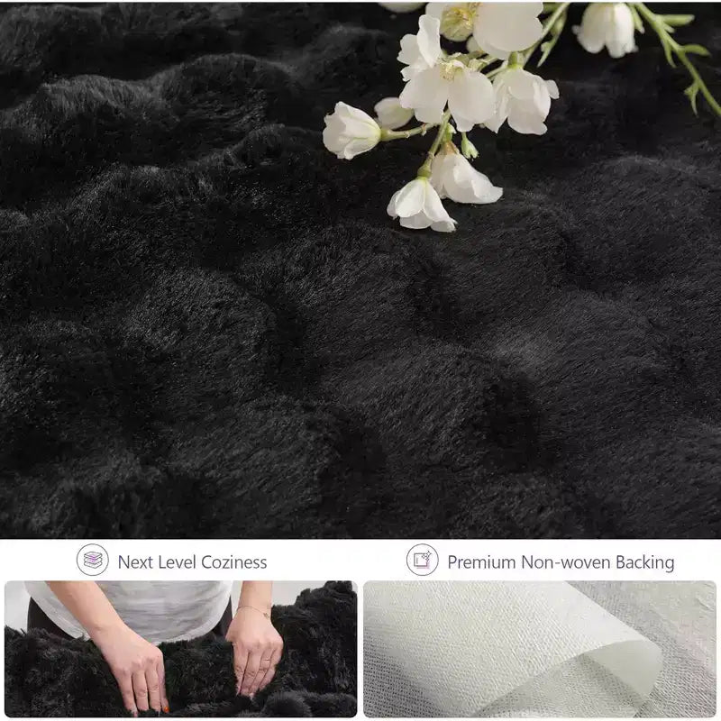 Poltrona sacco gigante 3 in 1 - Divano e materasso convertibile in memory foam, 198x130 cm, in velluto felpato a bolle
