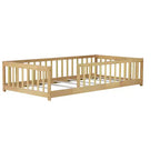 Letto a pavimento per bambini "Twin Size" con sponde di sicurezza – Struttura letto Montessori in legno