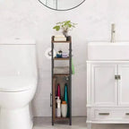 Mobiletto da bagno sottile con anta e 2 ripiani