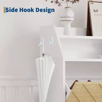 Scarpiera sottile con cassetti a ribalta, organizer per scarpe nascosto regolabile, mobile contenitore bianco per ingresso e corridoio, 45 H x 31.18 W x 9.17 D