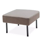 Poggiapiedi Divano Multifunzionale con Rivestimento Rimovibile Lavabile – Beige